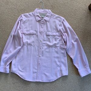 ExOfficio. Soft pink sporty shirt